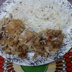 A picture of White Biryani.