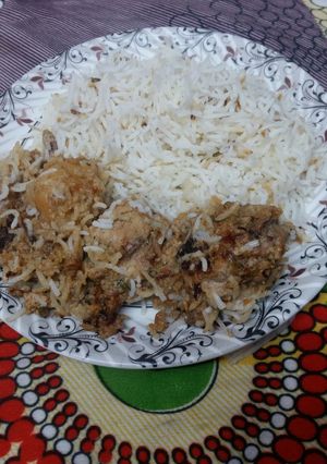 A picture of White Biryani.