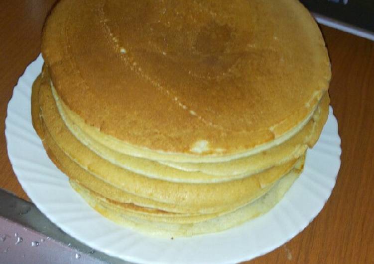 Steps to Prepare Favorite Fluffy puffy pancakes