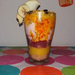 A picture of Rich Fruit Custard Punch.