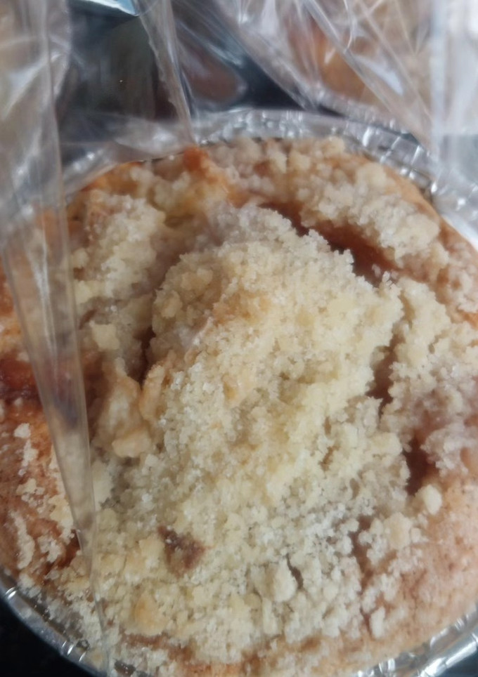 Una foto de Muffins de Crumble de coco y dulce de leche