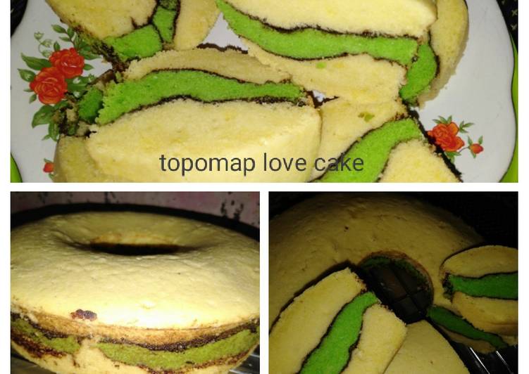 Topomap Love Cake