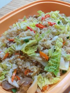 Foto resep Nasi goreng teri sawi putih