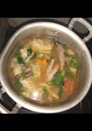 Foto resep Sup Ceker Pedas
