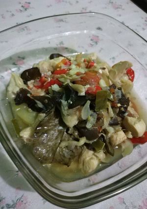 Foto resep Ayam jamur kukus