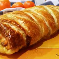 Una foto de Trenza de trucha asalmonada con mermelada de cebolla a la naranja