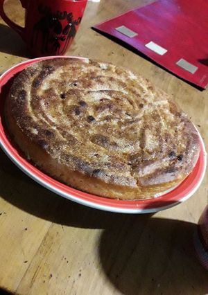 Una foto de Torta de limón para veganos