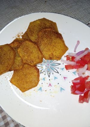 A picture of Spicy Potato Slices.