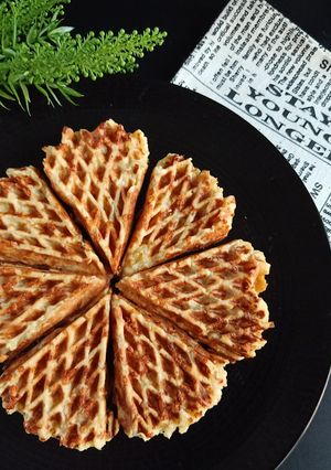 Foto resep Roti Keju Waffle