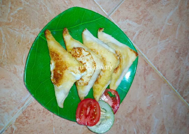 Resep masakan Roti goreng isi sosis | Langkah Membuat Roti goreng isi sosis Yang Paling Enak