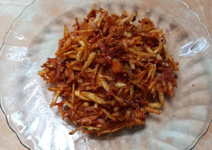 Kripik kentang balado jeruk nipis