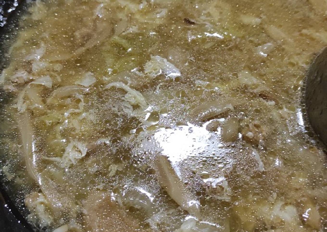 Kuah Loh (kental) Babi Giling + Jamur