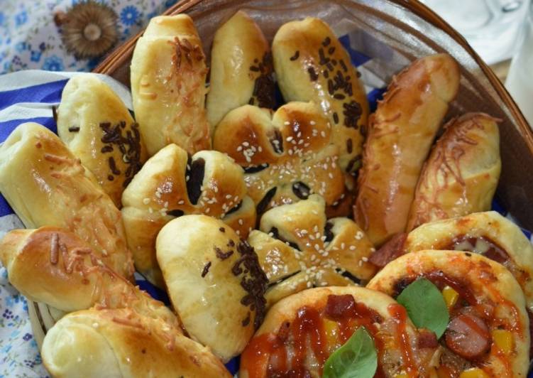 Resep Assorted Mini Bread/ ROTI UNYIL Anti Gagal