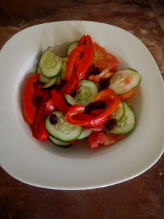A picture of Sweet pepper salad.