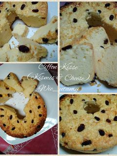 Foto resep Ciffon Kisse (Kismis & Cheese) / Bolu KeKi (Keju Kismis) 😀😀