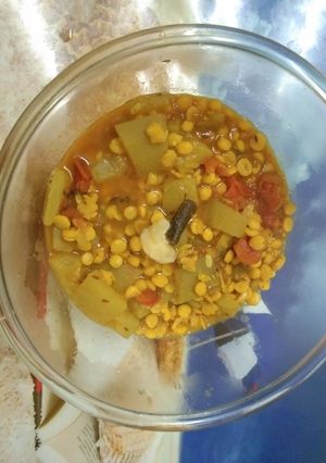 A picture of Lauki chana dal Recipe.