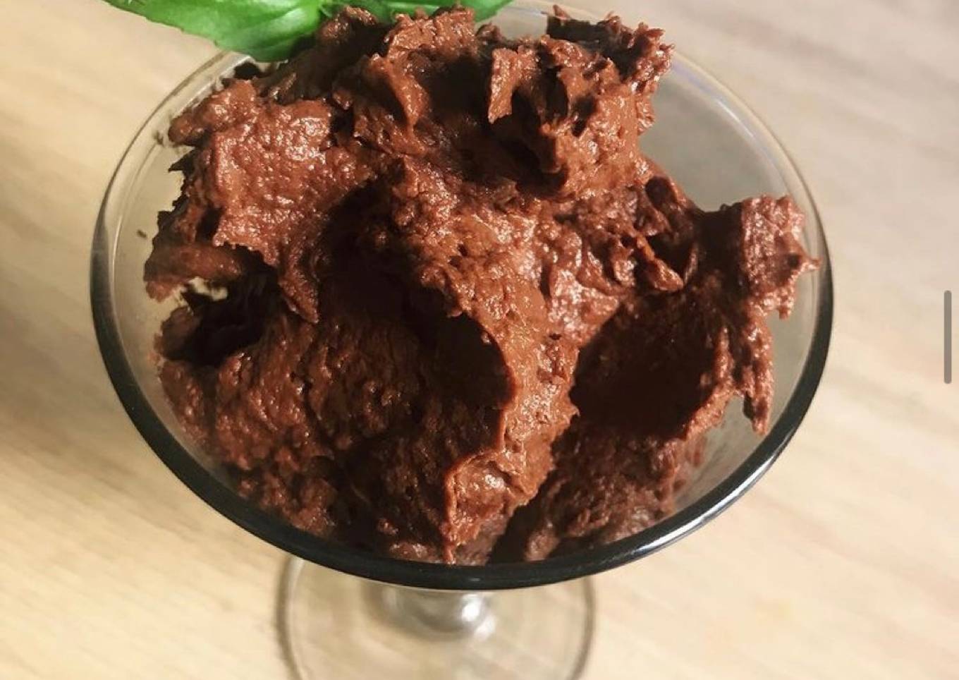 “Mousse” de chocolate