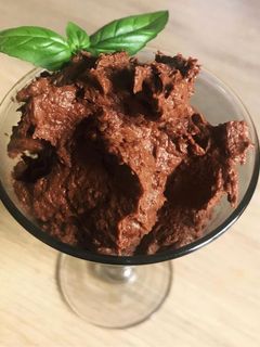 Una foto de “Mousse” de chocolate