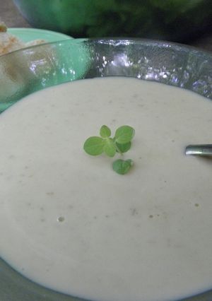 Una foto de Sopa crema de cebolla