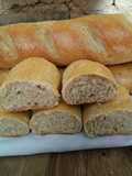 Pan rústico natural (baguette)
