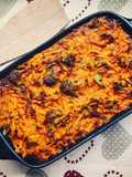 Casseruola di broccoli e patate dolci