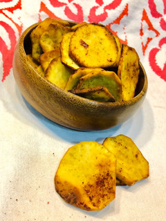 A picture of Sweet potato crisps.