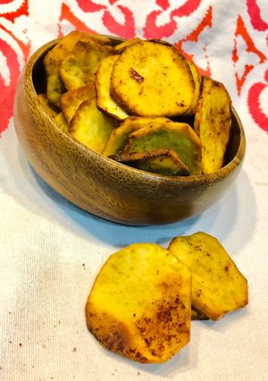 A picture of Sweet potato crisps.