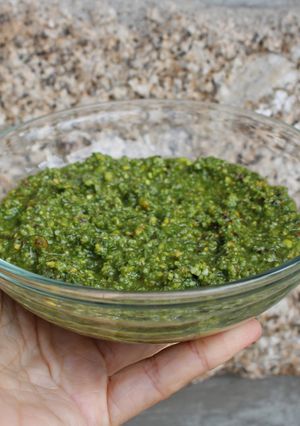 Foto de Pesto de pistácio e manjericão | Receita Fácil e Deliciosa