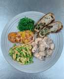 “Buffet” salad, cá hồi tái [Eat clean - Lose weight]