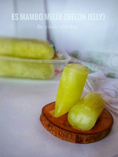 Foto resep Es mambo melly (melon jelly)