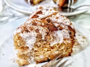 Una foto de tarta de manzana