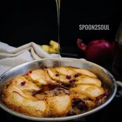 A picture of Apple Pomegranate Clafoutis.