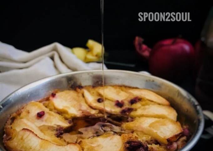 Apple Pomegranate Clafoutis