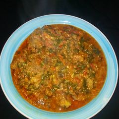 A picture of Vegetable soup.