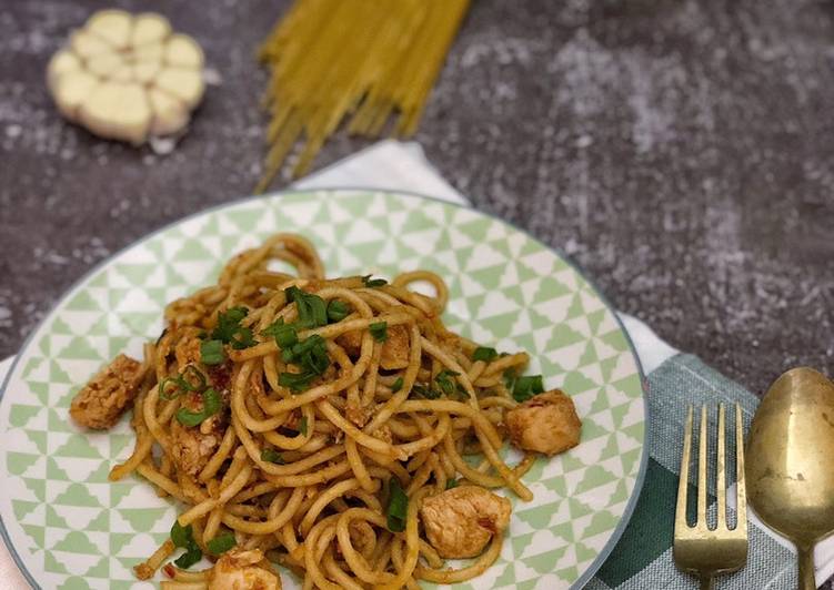 Cara Gampang Membuat Spaghetti goreng, Bikin Ngiler