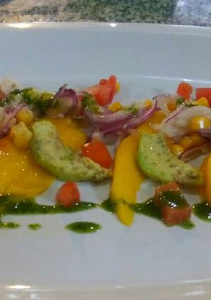 Una foto de Ceviche de mango