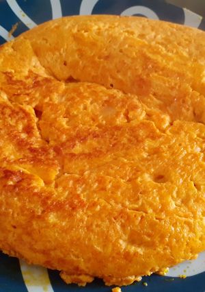 Foto principal de Tortilla de calabaza naranja y cebolla