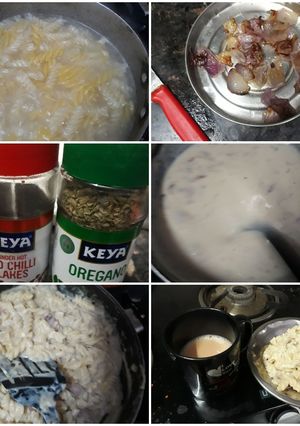 व्हाइट सॉस पास्ता (white sauce pasta recipe in Hindi) रेसिपी मुख्य फोटो