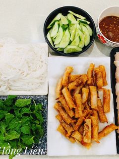 Hình của món Bún mắm nêm.