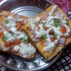 Bread pizza A picture of Bread pizza.