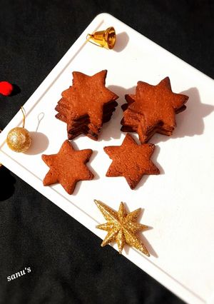 A picture of Zimtsterne(Christmas cookies).
