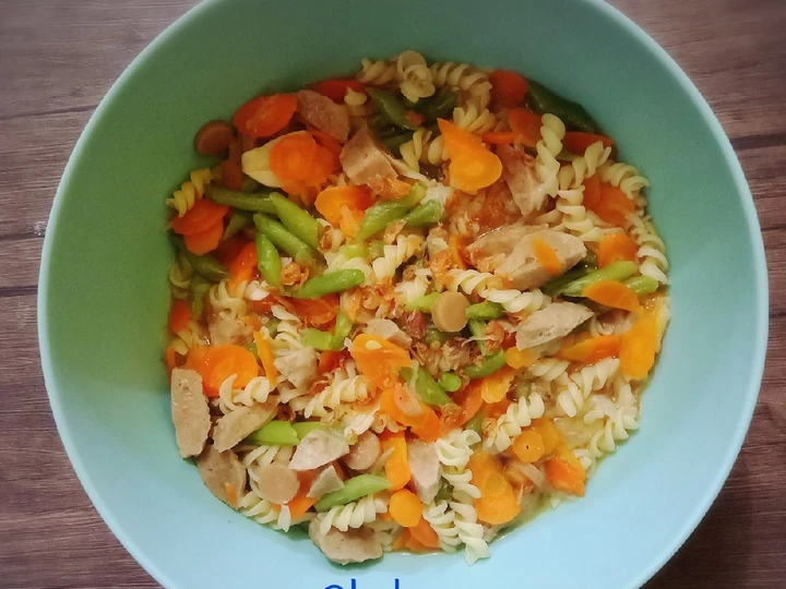 Cara Mudah Membuat Resep Oseng wortel makaroni sosis pentol yang Enak Banget Anti Ribet, Menggugah Selera