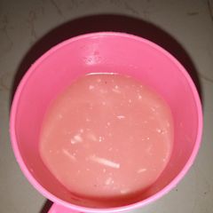 A picture of Water melon and coconut drinks.