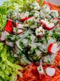 CEVICHE De🐬Merluza y Surimi🦀...!