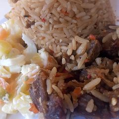 A picture of Jallof rice.