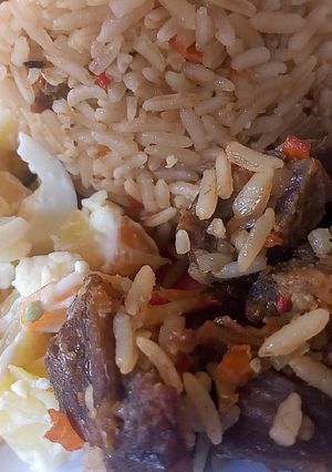 A picture of Jallof rice.
