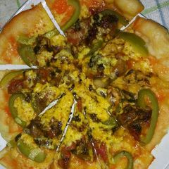 Simple Chicken PIZZA(No Oven) A picture of Simple Chicken PIZZA(No Oven).