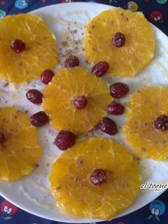 Una foto de Naranja con canela y miel