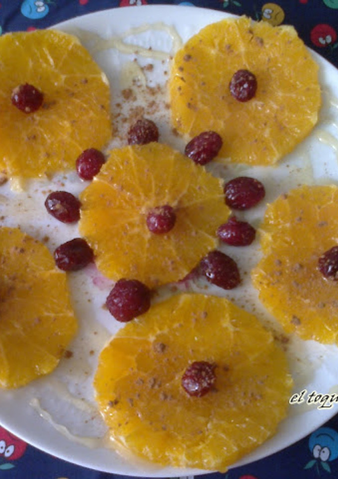 Una foto de Naranja con canela y miel