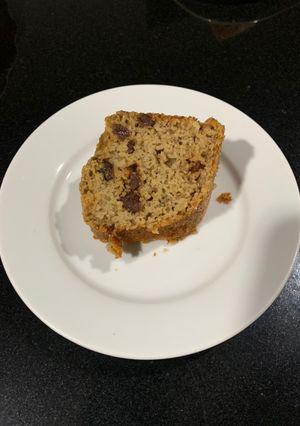 Una foto de Keke de avena y plátano